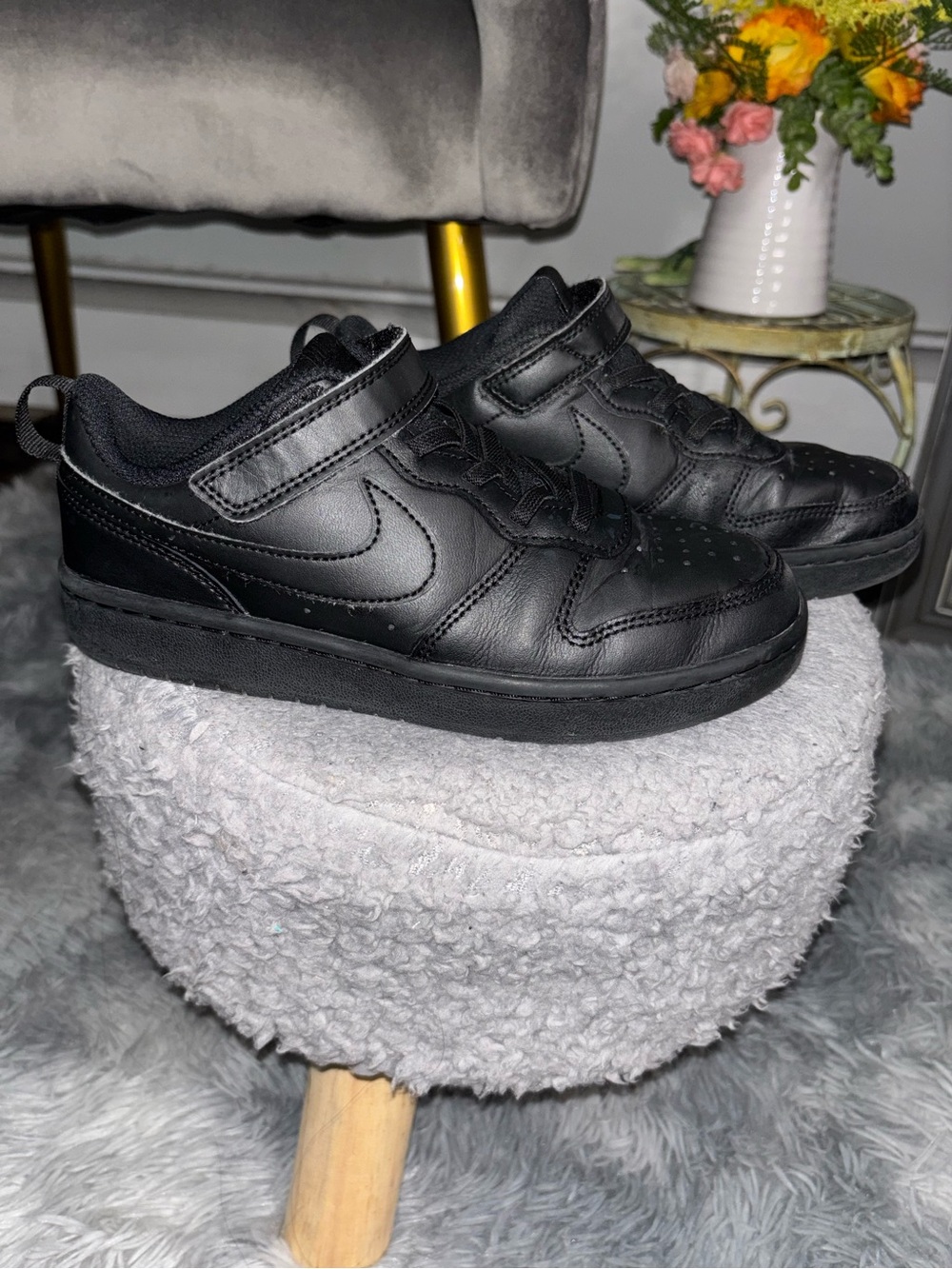Nike Kids Black Low-Top Sneakers